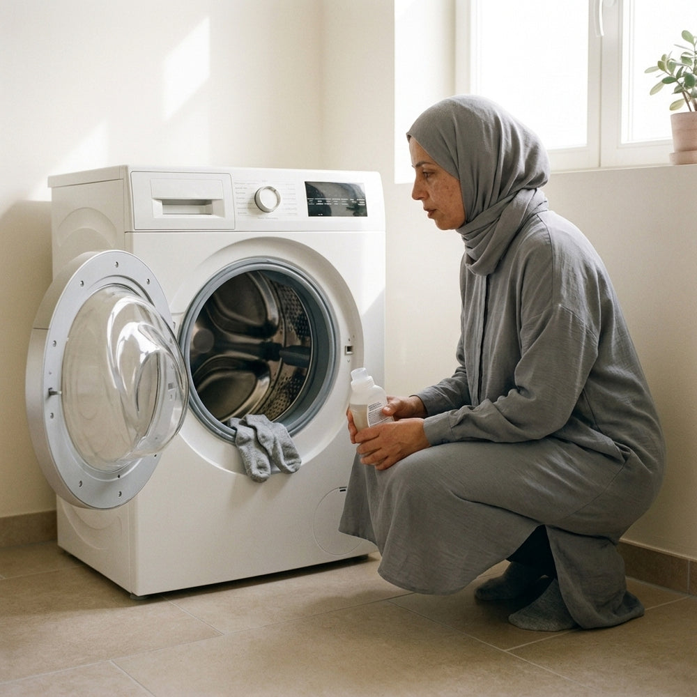 جوربان في غسالة كبيرة