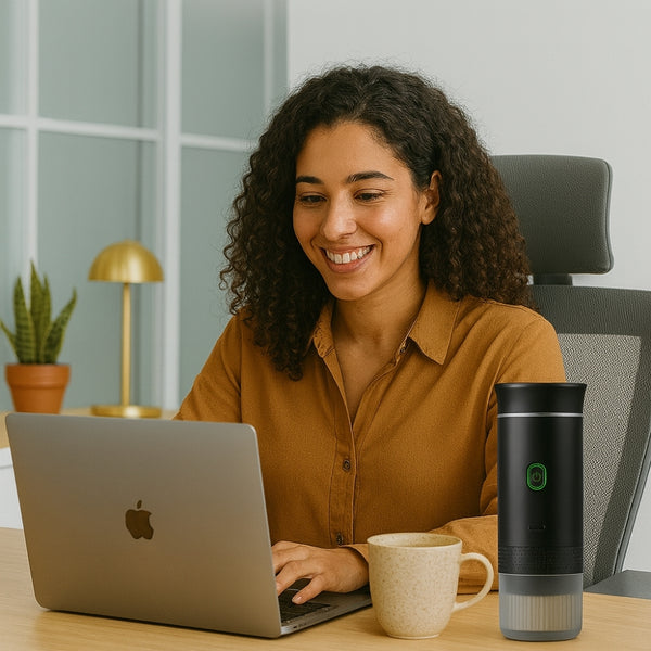 ماكينة إسبريسو محمولة للكبسولات ومسحوق القهوة