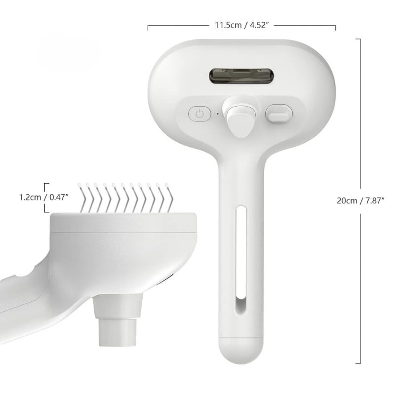 Brosse nettoyante et épilatrice à vapeur pour animaux de compagnie