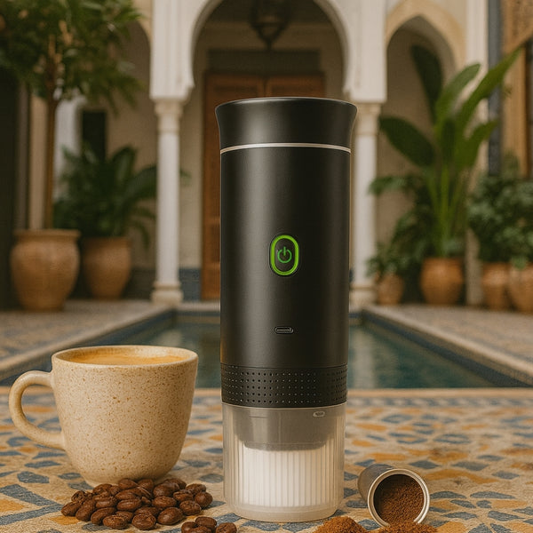ماكينة إسبريسو محمولة للكبسولات ومسحوق القهوة