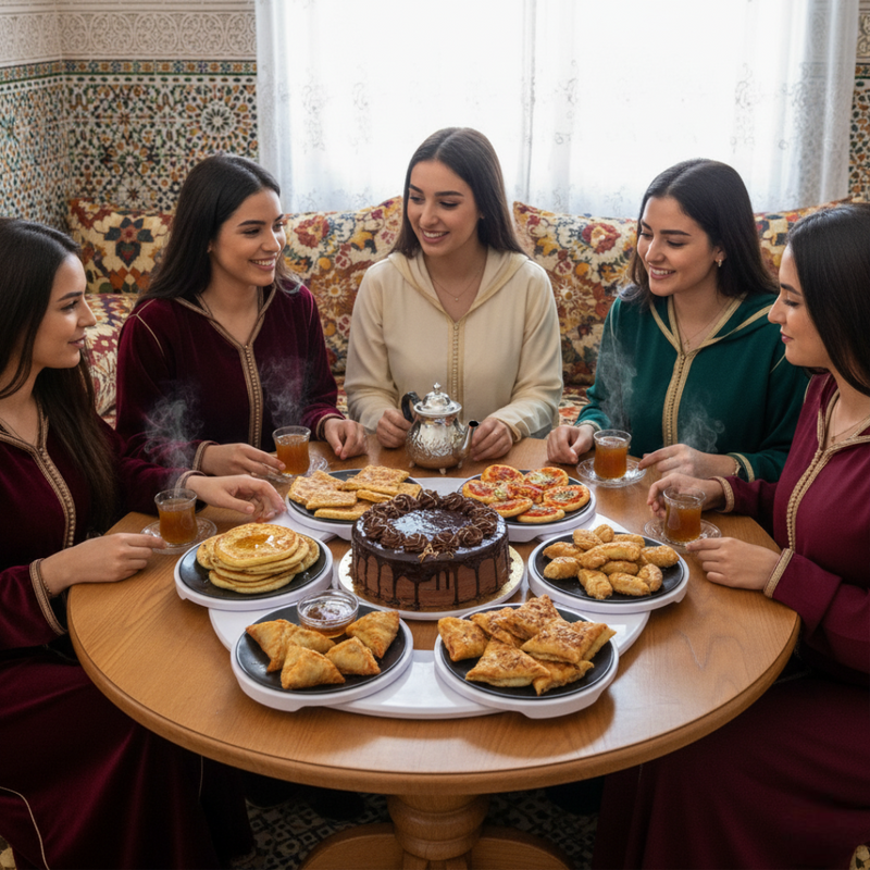 منصة تقديم الطعام الدوارة القابلة للتعديل