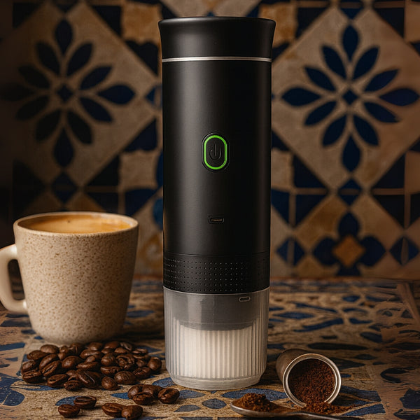 ماكينة إسبريسو محمولة للكبسولات ومسحوق القهوة